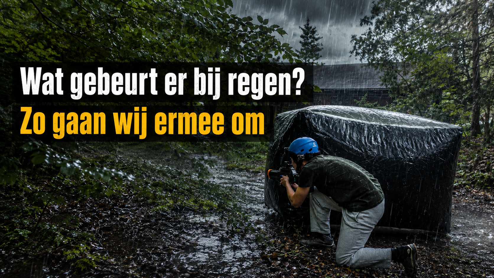 Wat gebeurt er bij regen? Zo gaan wij ermee om