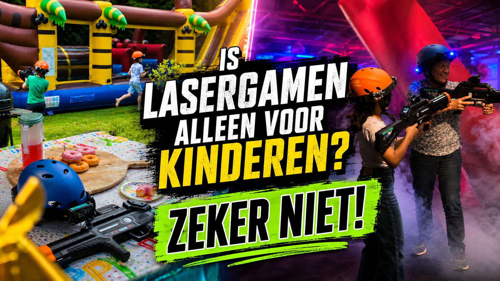 Is lasergamen alleen voor kinderen? Zeker niet!