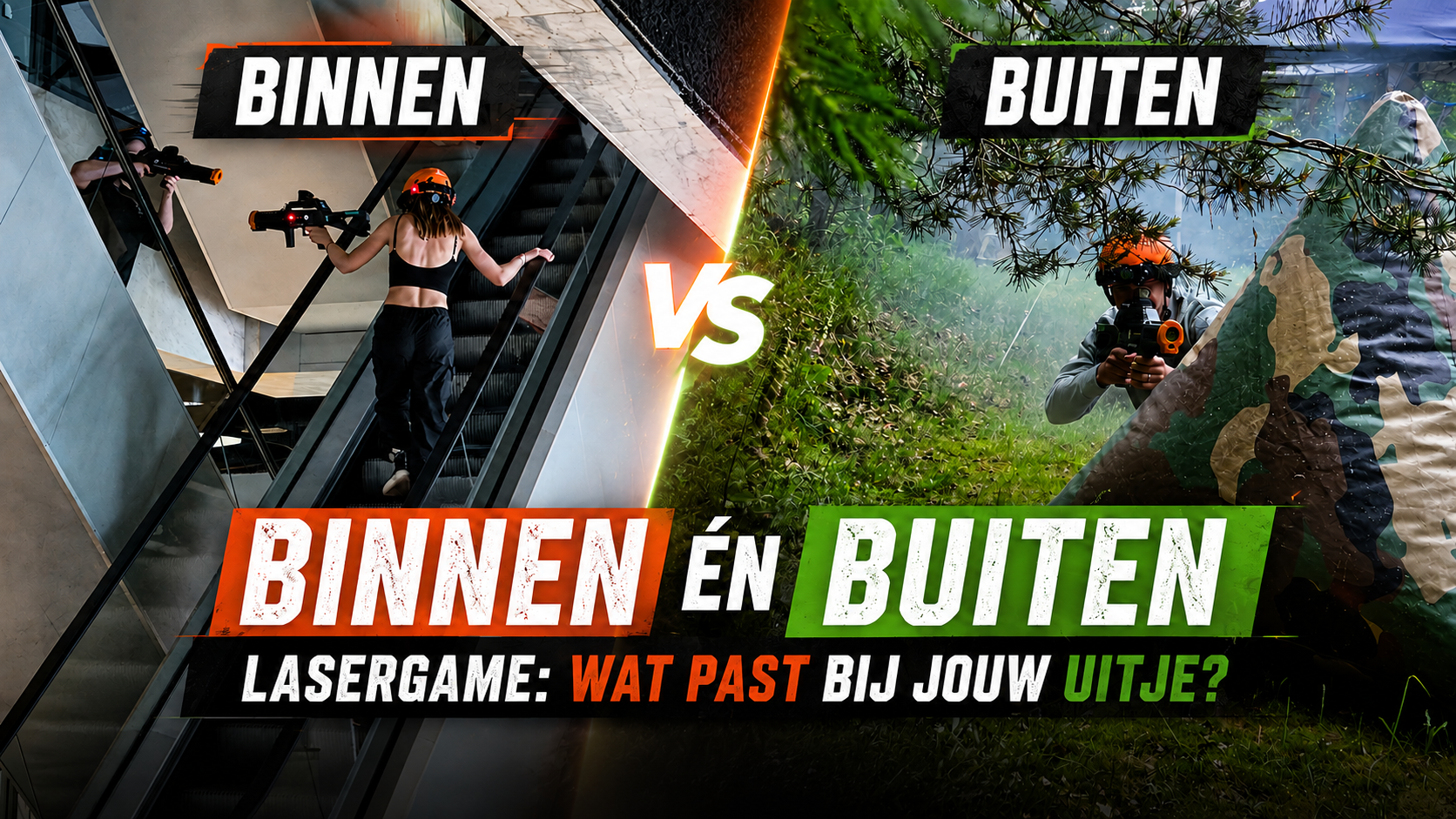 Binnen én buiten lasergamen: wat past bij jouw uitje?