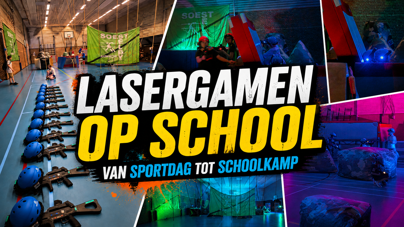 Lasergamen op school: van sportdag tot schoolkamp